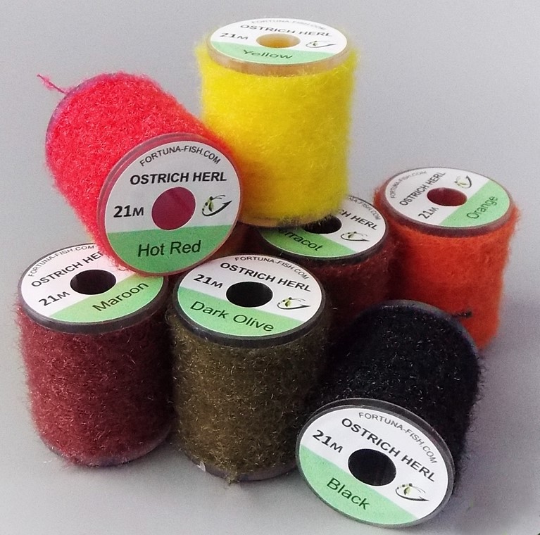Микросинель Fortuna Fish Ostrich Herl 21m