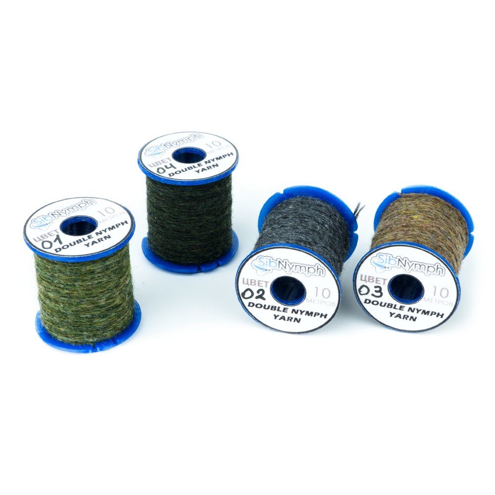 Пряжа SibNymph Double Nymph Yarn (двойная тонкая пряжа) 10m