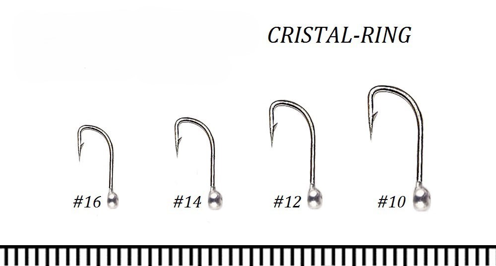Крючок Cristal RING (с напайкой) 10шт.  