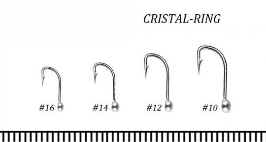 Крючок Cristal RING (с напайкой) 10шт.  