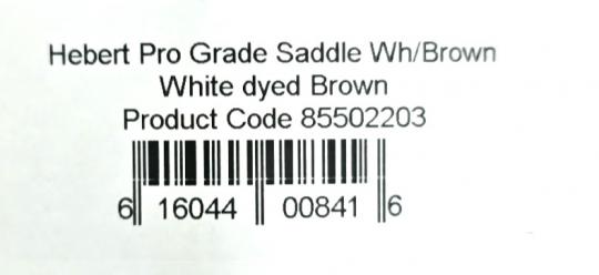 WHITING Петушиное седло Hebert Pro Grade Saddle White dyed Brown (№12-14)