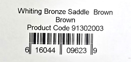 WHITING Петушиное седло Bronze Saddle Brown (№12-16)