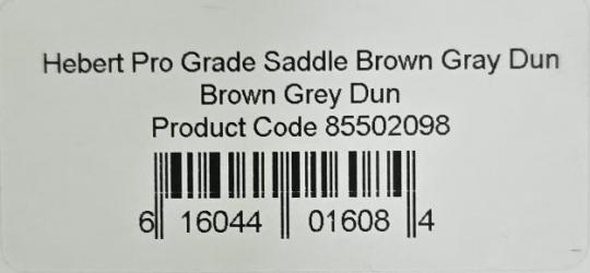 WHITING Петушиное седло Hebert Pro Grade Saddle Brown/Gray Dun (№14-18)