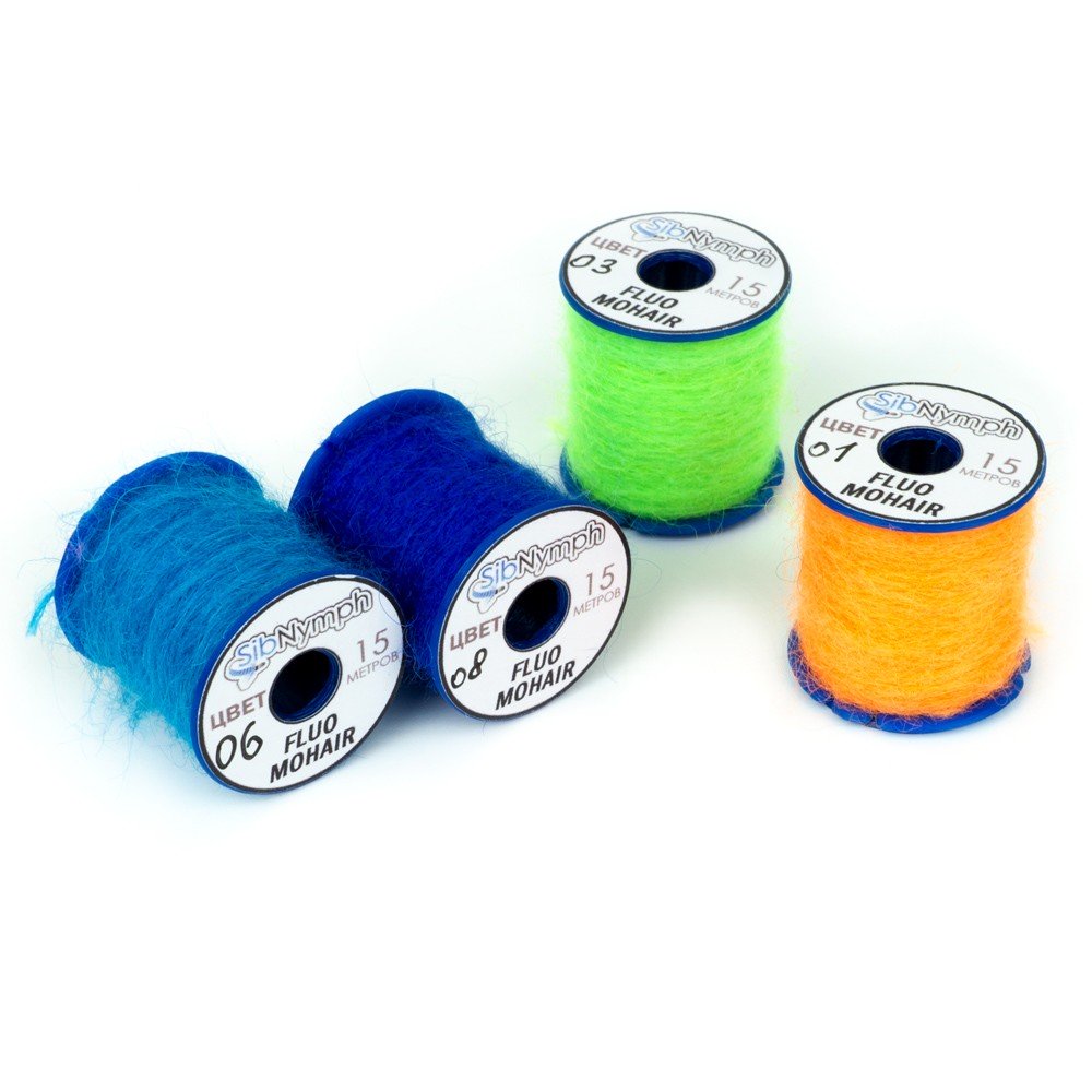 Пряжа SibNymph FLUO Mohair 15m