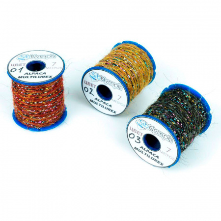 Люрикс разноцветный Sib Nymph Alpaca Multilurex 7m